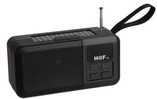Boxa Portabila HF-F6 Incarcare Solara  Cu Bluetooth USB TF AUX Radio Hands-Free